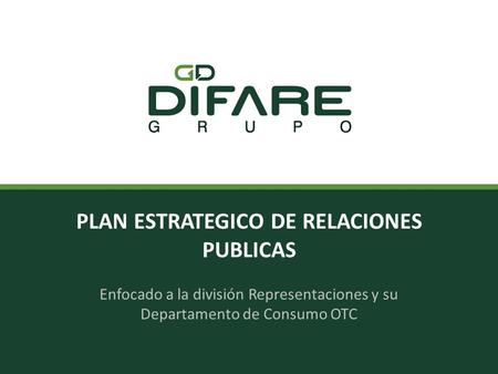 PLAN ESTRATEGICO DE RELACIONES PUBLICAS