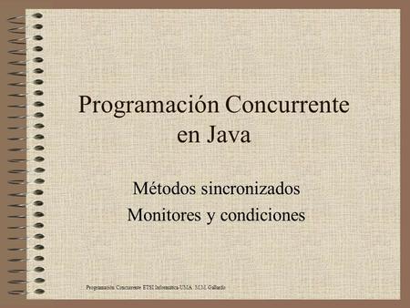 Programación Concurrente en Java