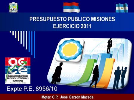 PRESUPUESTO PUBLICO MISIONES EJERCICIO 2011 Mgter. C.P. José Garzón Maceda Expte P.E. 8956/10.