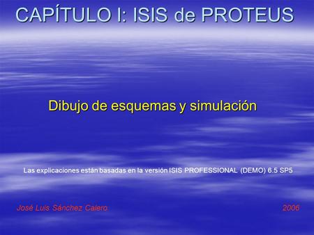 CAPÍTULO I: ISIS de PROTEUS