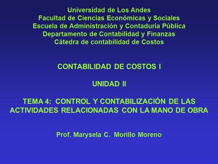 CONTABILIDAD DE COSTOS I UNIDAD II
