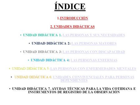ÍNDICE INTRODUCCIÓN 2. UNIDADES DIDÁCTICAS