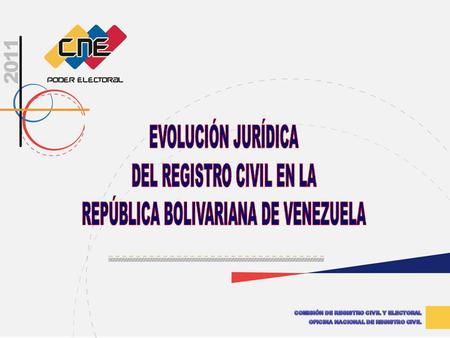 DEL REGISTRO CIVIL EN LA REPÚBLICA BOLIVARIANA DE VENEZUELA