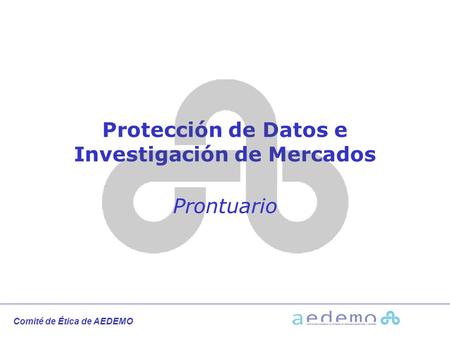 Protección de Datos e Investigación de Mercados