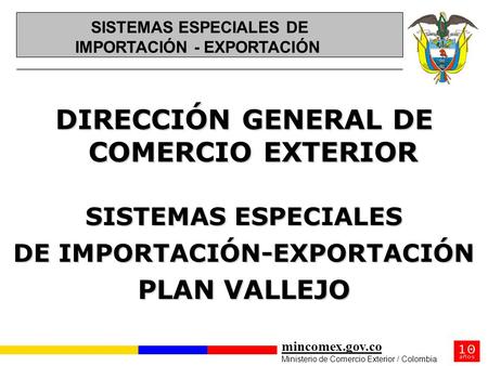 DIRECCIÓN GENERAL DE COMERCIO EXTERIOR