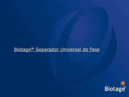 Biotage® Separador Universal de Fase
