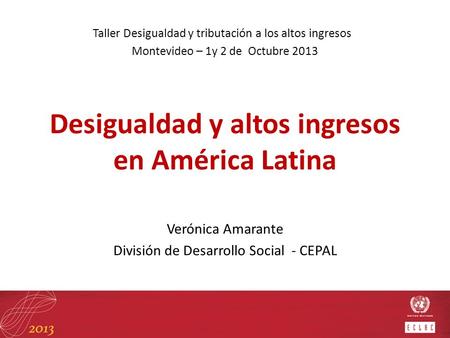 Desigualdad y altos ingresos en América Latina