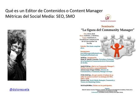Qué es un Editor de Contenidos o Content Manager Métricas del Social Media: SEO,