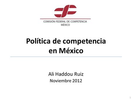 Política de competencia en México