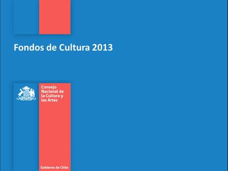 Fondos de Cultura 2013.