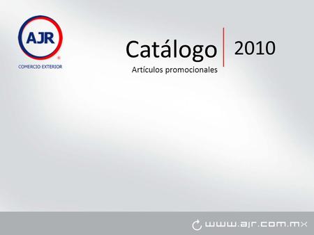 Catálogo Artículos promocionales 2010.
