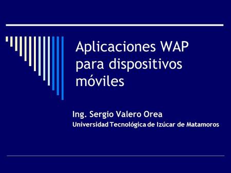 Aplicaciones WAP para dispositivos móviles