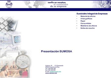 Presentación SUMOSA Suministro Integral de Empresas