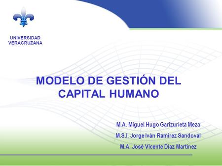MODELO DE GESTIÓN DEL CAPITAL HUMANO