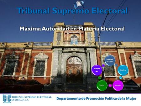 Tribunal Supremo Electoral Máxima Autoridad en Materia Electoral