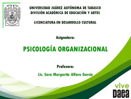 Procesos organizacionales Lic. Sara Margarita Alfaro García