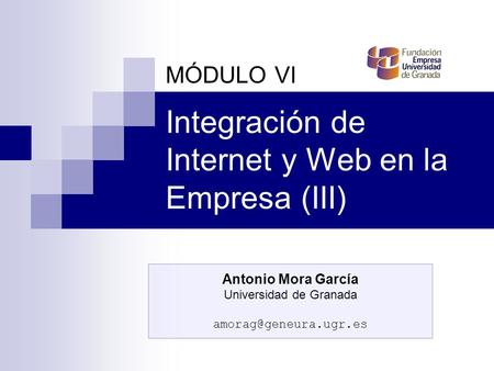 Integración de Internet y Web en la Empresa (III)