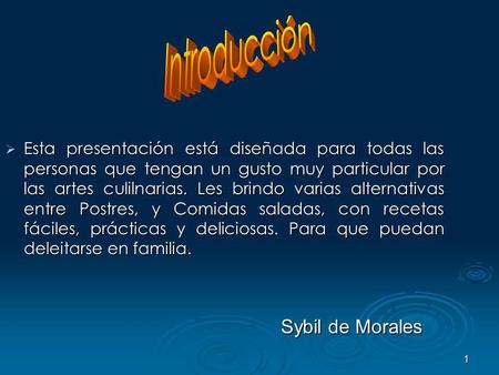 Introducción Sybil de Morales