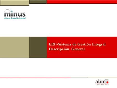 ERP-Sistema de Gestión Integral