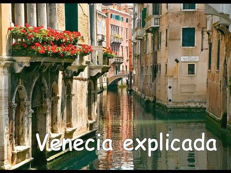 Venecia explicada.