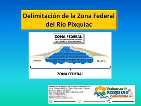 Delimitación de la Zona Federal del Río Pixquiac