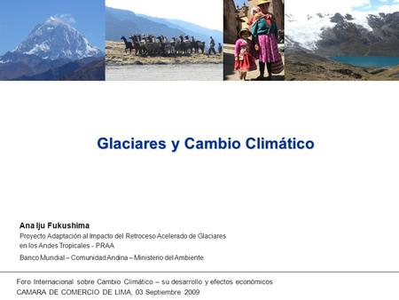 Glaciares y Cambio Climático