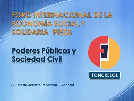 FIESS Foro Internacional de la Economía Social y Solidaria