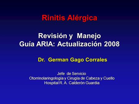 Guía ARIA: Actualización 2008