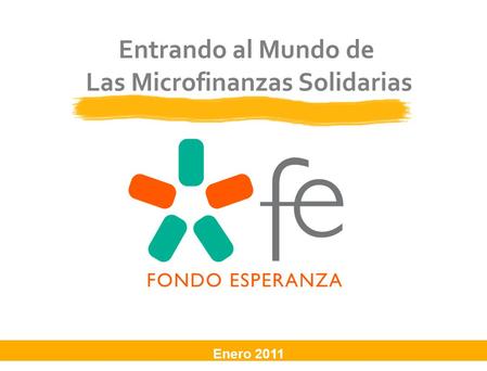Las Microfinanzas Solidarias