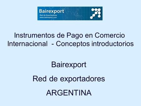 Bairexport Red de exportadores ARGENTINA