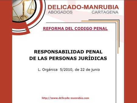 RESPONSABILIDAD PENAL DE LAS PERSONAS JURÍDICAS