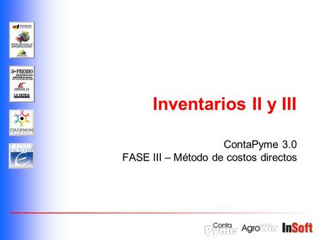 ContaPyme 3.0 FASE III – Método de costos directos