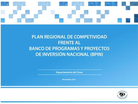 Contenido Banco de Programas y Proyectos de Inversión Nacional (BPIN).