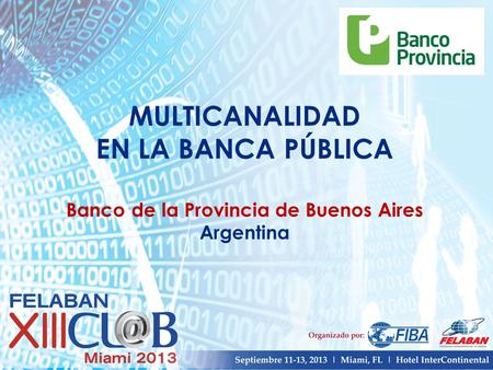 Temario El Banco Provincia Buenos Aires Multicanalidad
