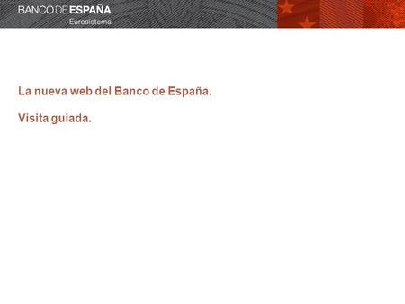 La nueva web del Banco de España. Visita guiada..
