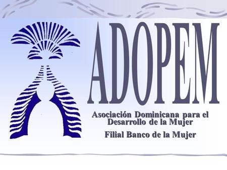 Asociación Dominicana para el Desarrollo de la Mujer Filial Banco de la Mujer.