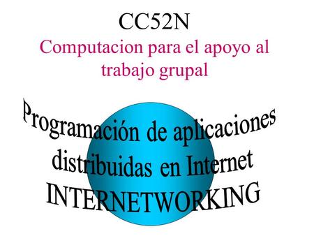 CC52N Computacion para el apoyo al trabajo grupal