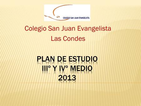 Plan de Estudio IIIº Y IVº Medio 2013
