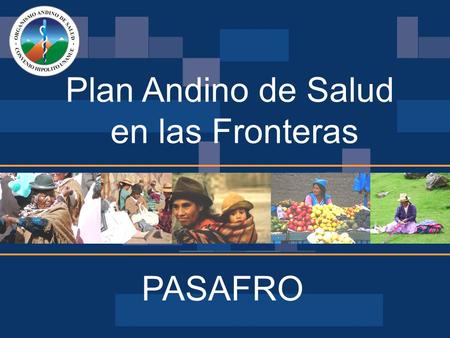 Plan Andino de Salud en las Fronteras PASAFRO.