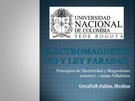 ELECTROMAGNETISMO Y LEY FARADAY