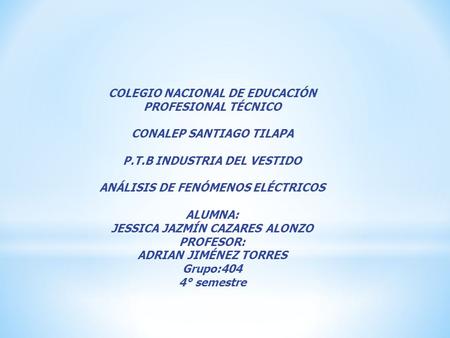 COLEGIO NACIONAL DE EDUCACIÓN PROFESIONAL TÉCNICO