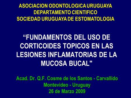 ASOCIACION ODONTOLOGICA URUGUAYA