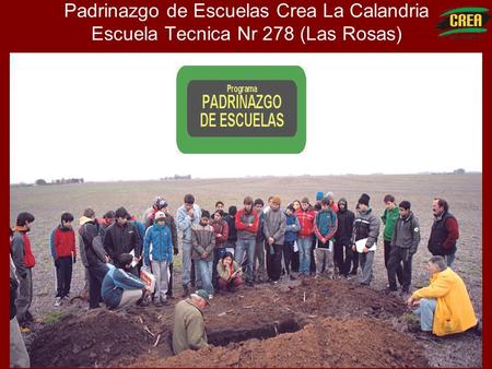 Padrinazgo de Escuelas Crea La Calandria Escuela Tecnica Nr 278 (Las Rosas)