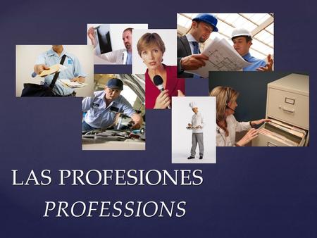 las profesiones professions