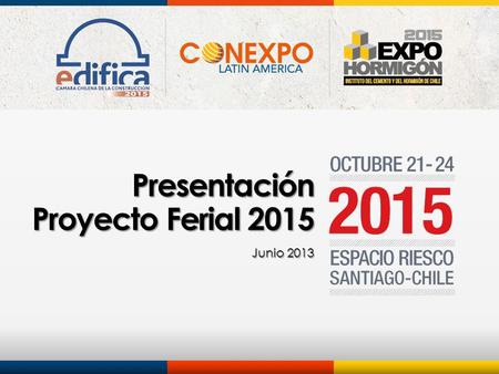 Presentación Proyecto Ferial 2015
