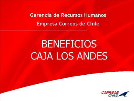 Gerencia de Recursos Humanos Empresa Correos de Chile
