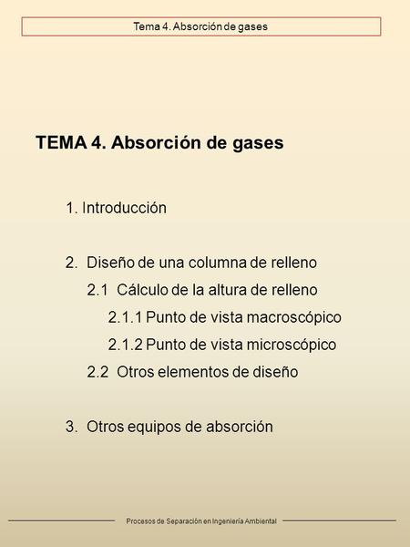 Tema 4. Absorción de gases
