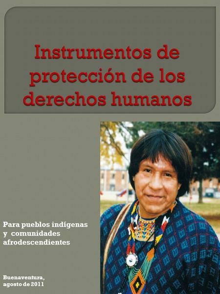 Instrumentos de protección de los derechos humanos