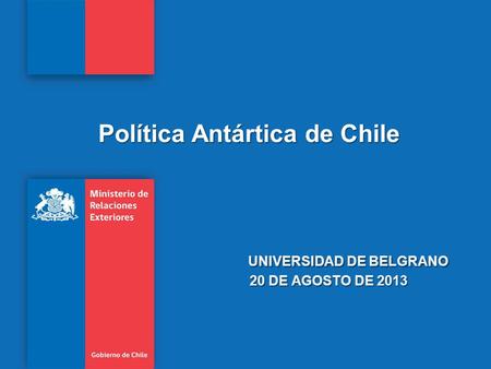 Universidad de Belgrano 20 de agosto de 2013