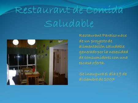 Restaurant de Comida Saludable